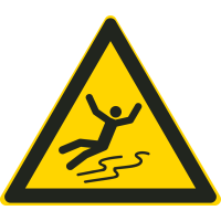 Autocollant Danger De Dérapage