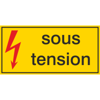 Autocollant Danger Sous Tension