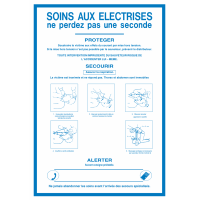 Autocollant Consigne De Sécurité Electrocution
