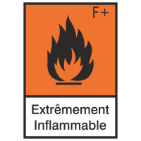 Autocollant Produit Dangereux Extremement Inflammable