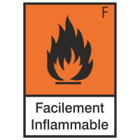 Autocollant Produit Dangereux Facilement Inflammable