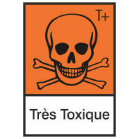 Autocollant Produit Dangereux Très Toxique