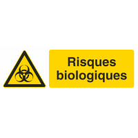 Autocollant Produit Dangereux Risques Biologiques