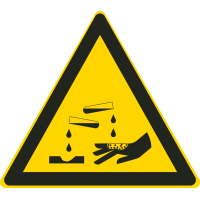 Autocollant Matières Corrosives