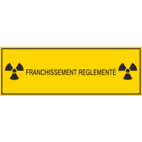 Autocollant Franchissement Réglémenté