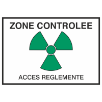 Autocollant Zone Controlée / Accès Réglementé