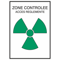 Autocollant Zone Controlée / Accès Réglementé 2