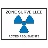 Autocollant Zone Surveillée / Accès Réglementé