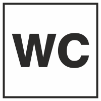 Autocollant Information Wc