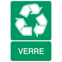 Autocollant Recyclage Verre