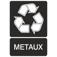 Autocollant Recyclage Metaux