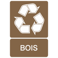 Autocollant Recyclage Bois