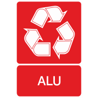 Autocollant Recyclage Aluminium