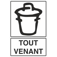 Autocollant Recyclage Tout Venant