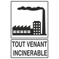 Autocollant Recyclage Incinérable