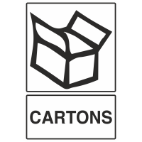 Autocollant Recyclage Cartons