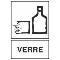 Autocollant Recyclage Verre 1