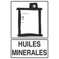 Autocollant Recyclage Huiles Minérales