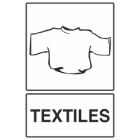 Autocollant Recyclage Textiles
