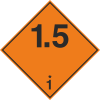 Autocollant Transport Explosif 1.5