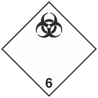 Autocollant Transport Susceptible De Produire Une Infection