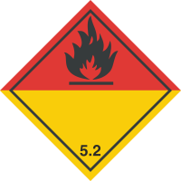 Autocollant Transport Peroxydes Organiques