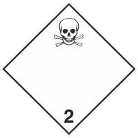 Autocollant Transport Gaz Toxiques