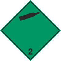Autocollant Transport Gaz (non-inflammables Et Non-toxiques)