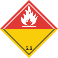 Autocollant Transport Peroxydes Organiques 2