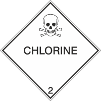 Autocollant Transport Maritime Chlorine