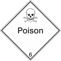Autocollant Transport Maritime Toxique