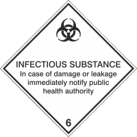 Autocollant Transport Maritime Infectieux
