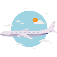 Autocollant Métier Voyage Avion