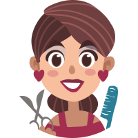 Autocollant Métier Coiffure 1