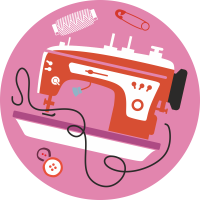 Autocollant Métier Couturier 2