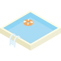 Autocollant Métier Travaux Publics Piscine 2