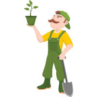 Autocollant Métier Nature Jardinier 1
