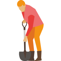 Autocollant Métier Nature Jardinier 6