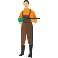 Autocollant Métier Nature Jardinier 7