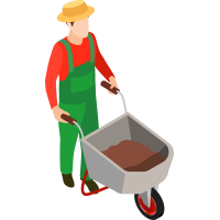 Autocollant Métier Nature Jardinier 12