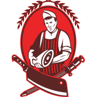 Autocollant Métier Commerçant Boucher 4