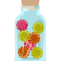 Autocollant Métier Commerçant Confiserie 4