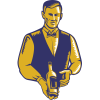 Autocollant Métier Commerçant Caviste 3