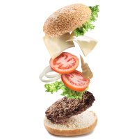 Autocollant Salé Hamburger 4