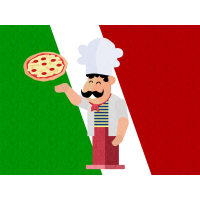 Autocollant Pizza Chef