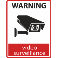 Autocollant Logo Video Surveillance