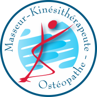 Autocollant Logo Masseur Kiné Ostéopathe