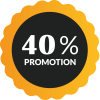 Autocollant Soldes 40% De Promotion