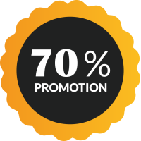 Autocollant Soldes 70% De Promotion