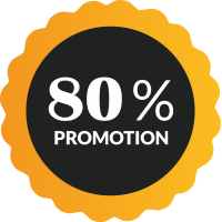 Autocollant Soldes 80% De Promotion